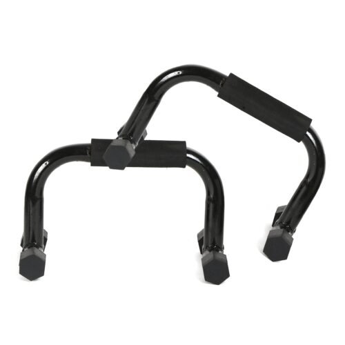 Push Up Bars Stands| Versatile Fitness Bars for Dips, Planks, Tricep Dips or Upper Body Workout | Black Steel Design Bar Stands for Home and Gym