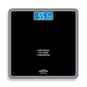 Digital Electronic LCD Personal Body Fitness Weighing Scale (HO-18-Black) with Two Years Warranty