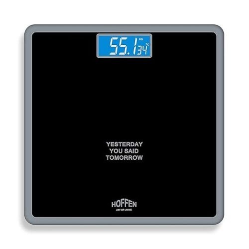 Digital Electronic LCD Personal Body Fitness Weighing Scale (HO-18-Black) with Two Years Warranty