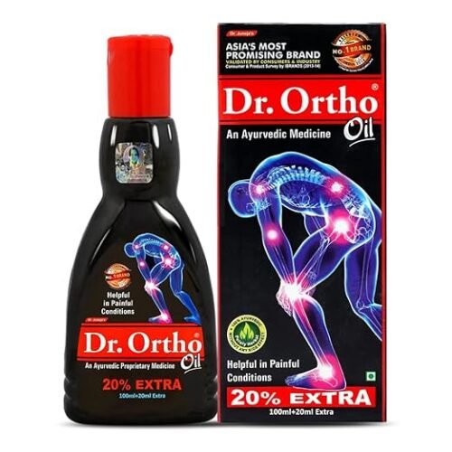 Dr Ortho Ayurvedic Pain Relief Oil - 100ml+20ml Extra (Pack Of 1)