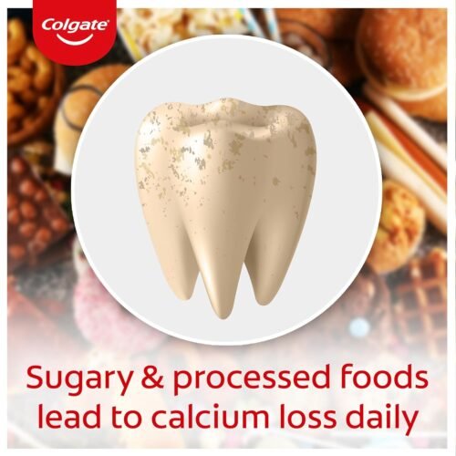 Colgate Strong Teeth, 150g, India’s No: 1 Toothpaste Brand, Calcium-boost for 2X Stronger Teeth, Prevents cavities, Whitens Teeth, Freshens Breath - Image 3