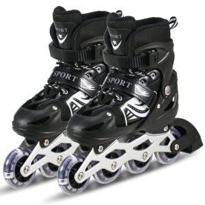 nline Skates Adjustable Expands As Your Child Grows-Light Up Front Wheel and Low Friction Wheels
