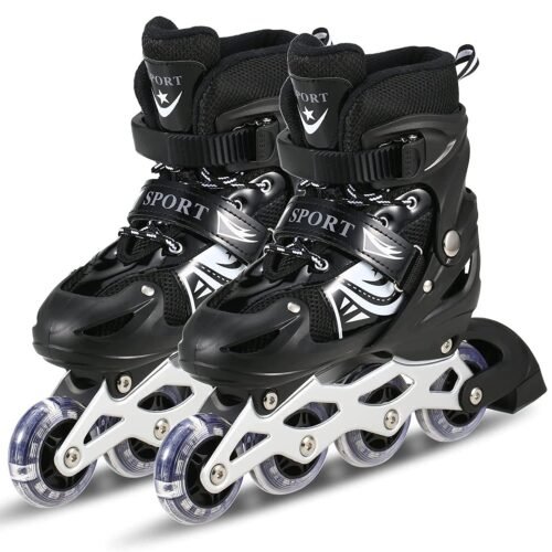nline Skates Adjustable Expands As Your Child Grows-Light Up Front Wheel and Low Friction Wheels