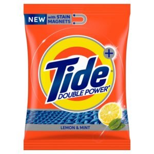 "Experience Freshness: Tide Plus Detergent Washing Powder with Double Power Lemon and Mint - 1 kg