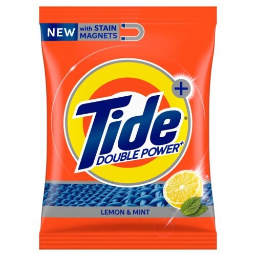 "Experience Freshness: Tide Plus Detergent Washing Powder with Double Power Lemon and Mint - 1 kg