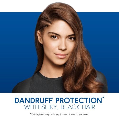 Head & Shoulders Silky Black Anti Dandruff Shampoo 650 ML - Image 3