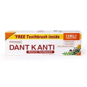 Patanjali Dant Kanti Toothpaste Value Pack (200g x 1N and 100g x 1N : 300 g)