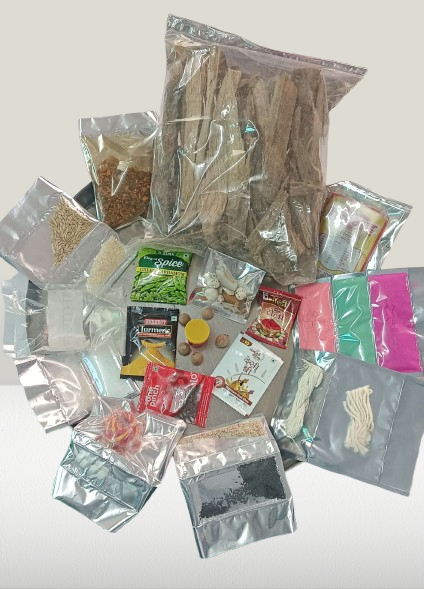 Premium Havan Samagri Kit with Aam Ki Lakdi, Navgrah Wood, Cow Ghee, Ganga Jal & 20+ Ritual Essentials