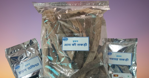 Premium Havan Samagri Kit with Aam Ki Lakdi, Navgrah Wood, Cow Ghee, Ganga Jal & 20+ Ritual Essentials - Image 3