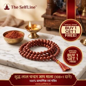 Home original red sandalwod jaap mala 108 beads buy 1 get 1 free selfline